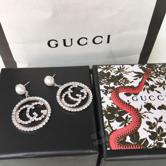 GUCCi飾品 古馳新款耳飾耳環 Gucci雙G耳釘  zgbq1152
